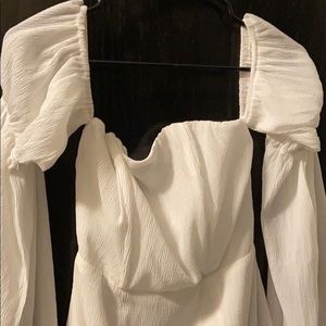 White off the shoulder dress